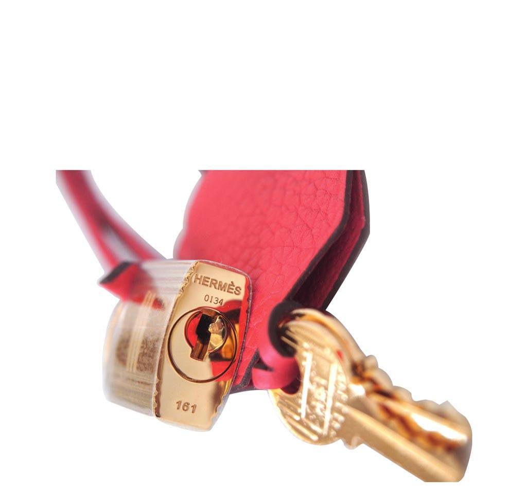 Hermes Birkin 30 Rouge Pivoine Clemence Bag