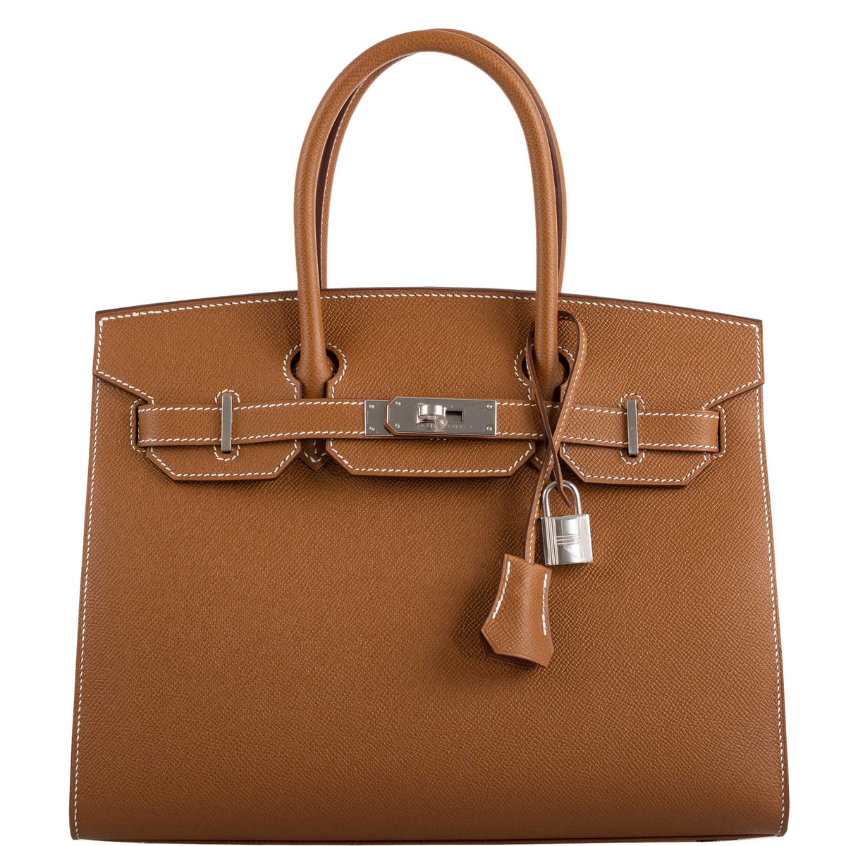 Hermes Birkin 30 Sellier Gold Madame Grain leather Palladium Hardware - 2020, Y