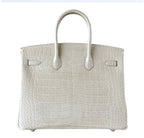 Hermès Birkin 35 Alligator Beton Bag PHW