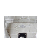 Hermès Birkin 35 Alligator Beton Bag PHW