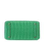Hermes Birkin 35 Cactus Matte Alligator Gold Hardware