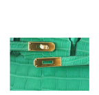 Hermes Birkin 35 Cactus Matte Alligator Gold Hardware