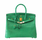 Hermes Birkin 35 Cactus Matte Alligator Gold Hardware