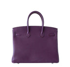 Hermès Birkin 35 Cassis Purple Fjord Bag