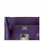 Hermès Birkin 35 Cassis Purple Fjord Bag