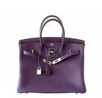 Hermès Birkin 35 Cassis Purple Fjord Bag