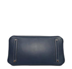 Hermès Birkin Ghillies 35 Bag Blue Toile