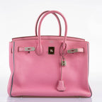 Hermes Birkin 35 HSS Bubblegum Pink & Celeste Togo Leather Palladium Hardware