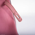 Hermes Birkin 35 HSS Bubblegum Pink & Celeste Togo Leather Palladium Hardware