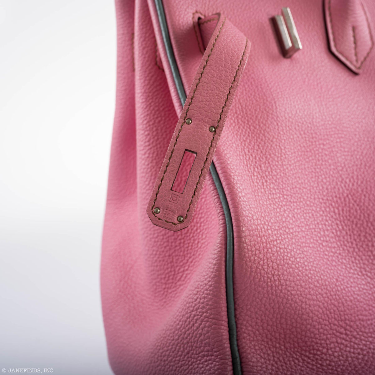 Hermes Birkin 35 HSS Bubblegum Pink & Celeste Togo Leather Palladium Hardware