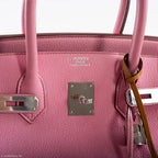Hermes Birkin 35 HSS Bubblegum Pink & Celeste Togo Leather Palladium Hardware