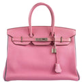 Hermes Birkin 35 HSS Bubblegum Pink & Celeste Togo Leather Palladium Hardware