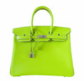 Hermes Birkin 35 Kiwi Epsom Leather Palladium Hardware