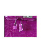 Hermès Birkin 35 Rose Scheherazade Crocodile Bag