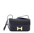 Hermes Constance Elan Black Swift Leather Gold Hardware