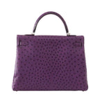 Hermès Kelly 35 Ostrich Violine Bag PHW