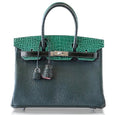 Hermes Birkin 30 Patchwork Vert Multi-Material Palladium Hardware Limited Edition