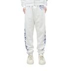 Chrome Hearts White Horseshoe Blue Script Sweatpants