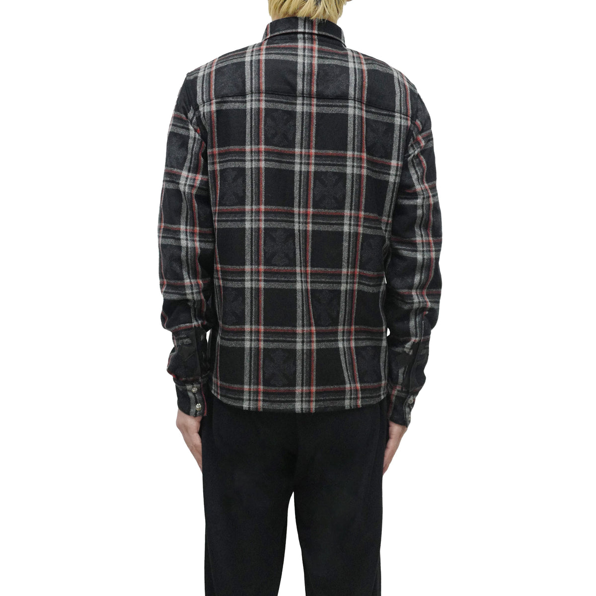 Chrome Hearts Gas Station Plaid Cashmere Black Shirt