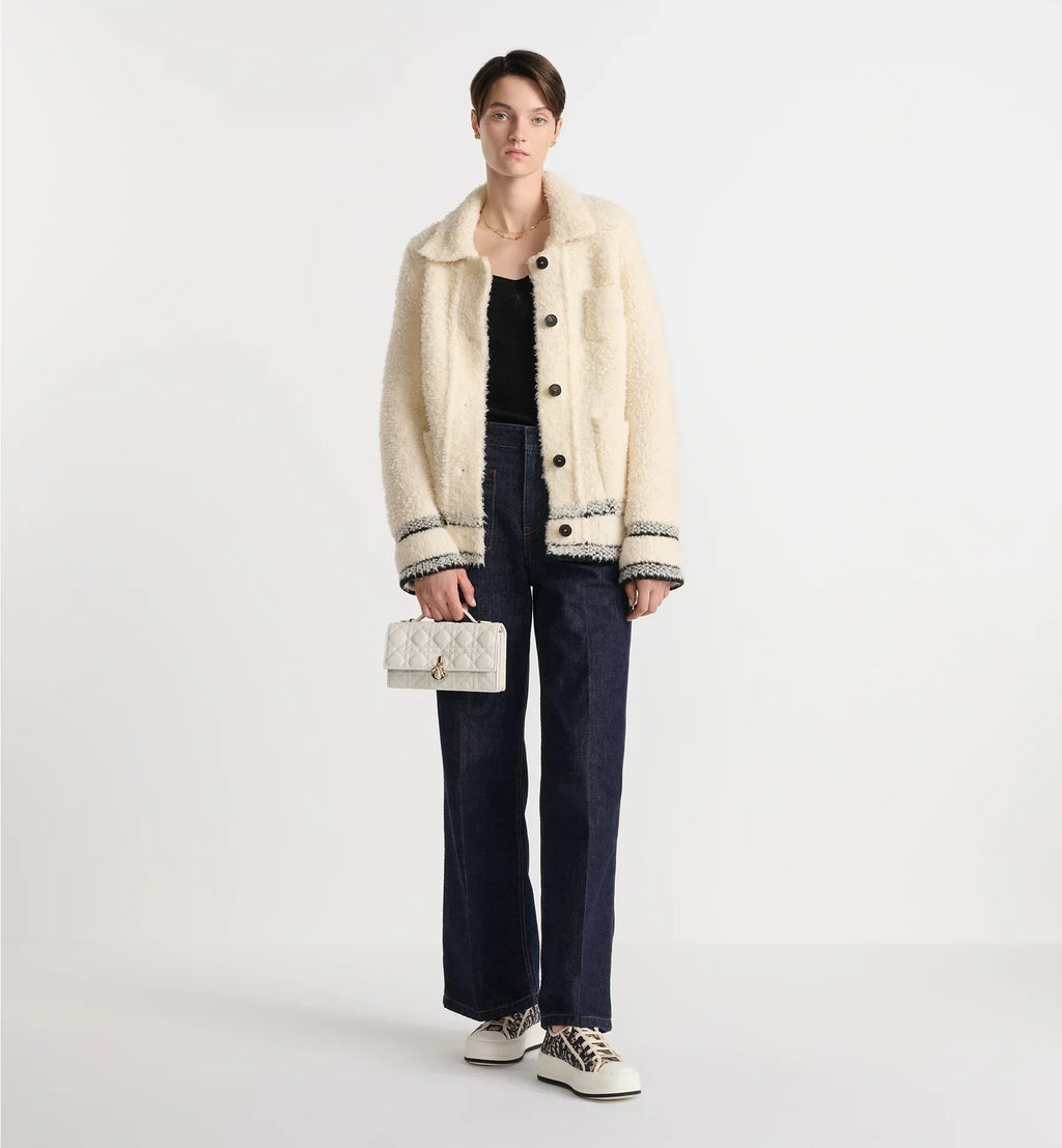 Dior My Dior Cannage Lambskin Mini Bag - Latte