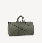 Louis Vuitton Keepall Bandoulière 50 M57963 Monogram Seal Leather Travel Bag