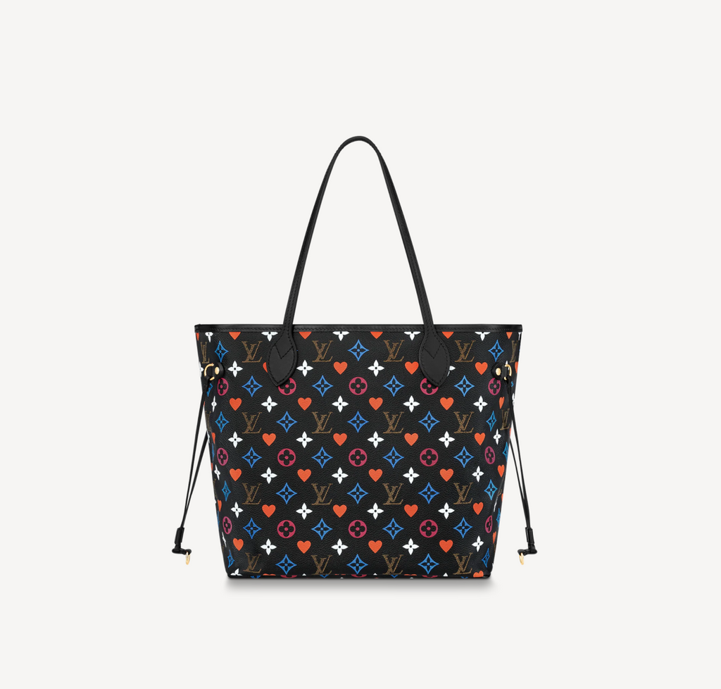 Louis Vuitton Neverfull MM Game On Monogram Canvas Black M57462