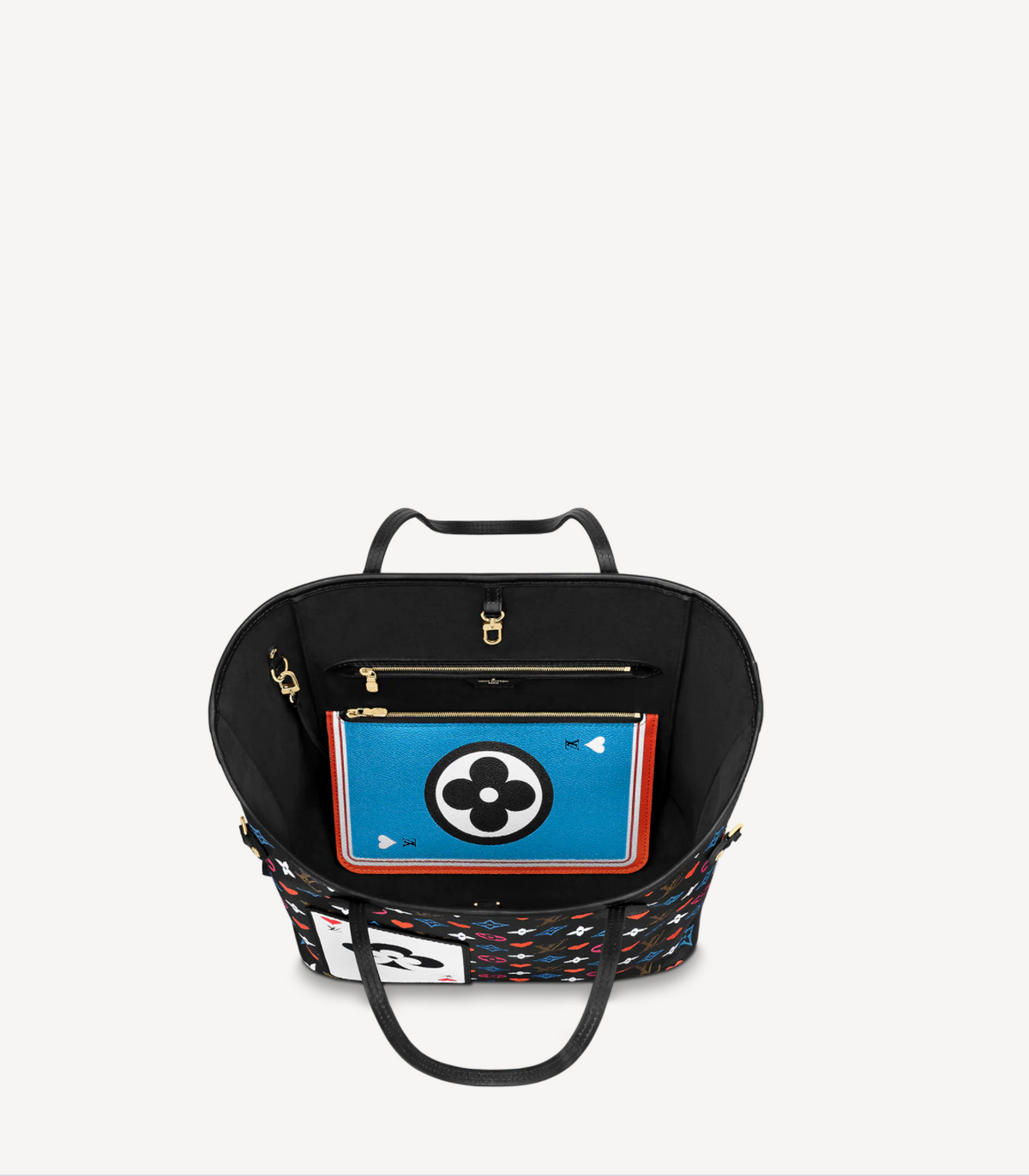 Louis Vuitton Neverfull MM Game On Monogram Canvas Black M57462