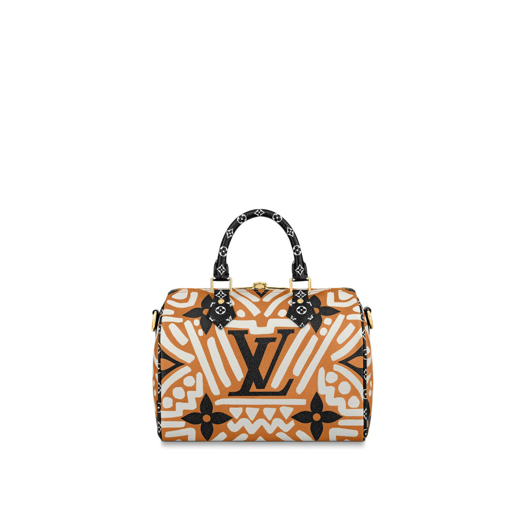 Louis Vuitton LV Crafty Speedy Bandouliere 25 Monogram Canvas M56588 Caramel Cream