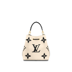 Louis Vuitton LV Crafty NeoNoe MM Cream Embossed Leather M56889