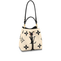 Louis Vuitton LV Crafty NeoNoe MM Cream Embossed Leather M56889