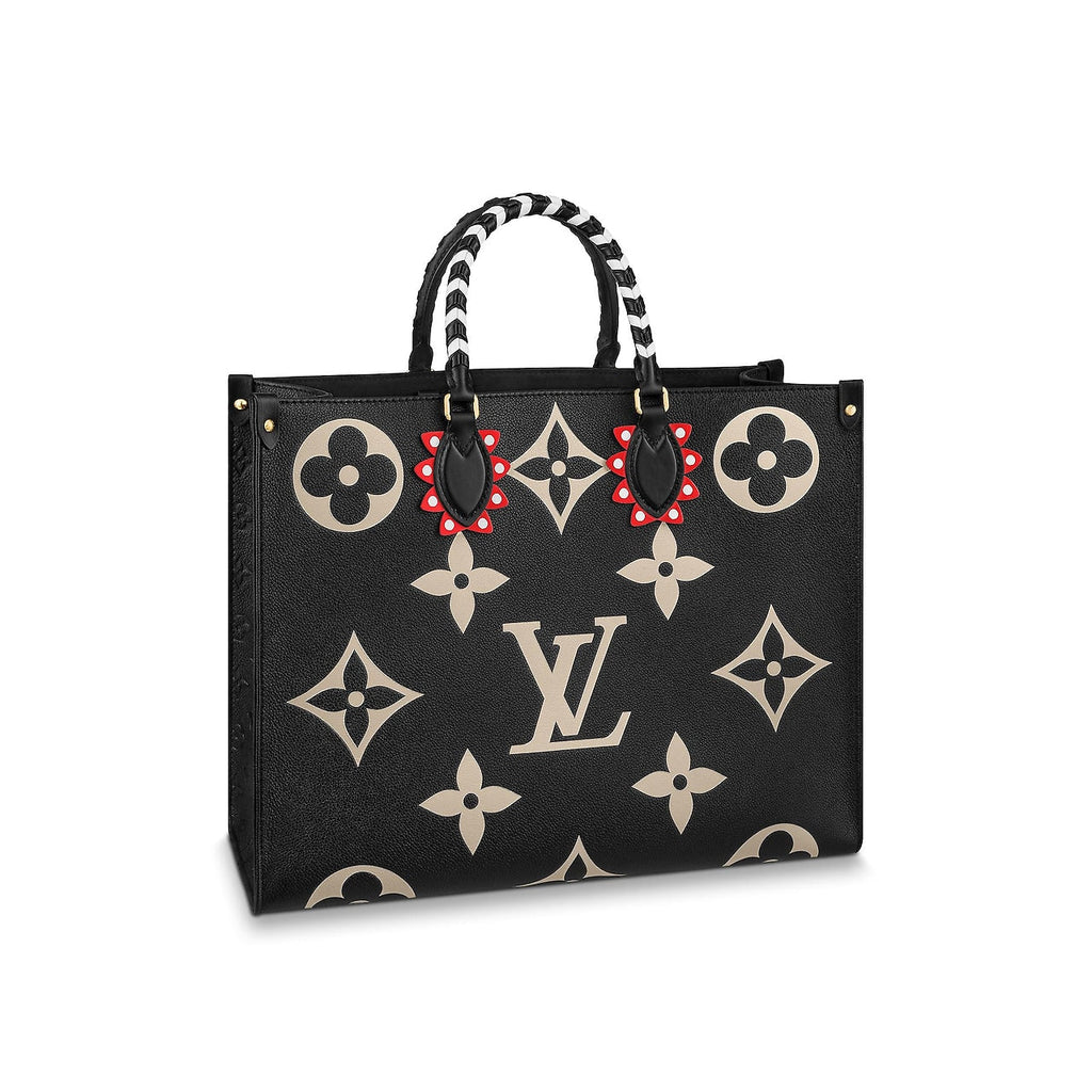 Louis Vuitton LV Crafty Onthego GM Monogram Giant Canvas M45373 Cream Red