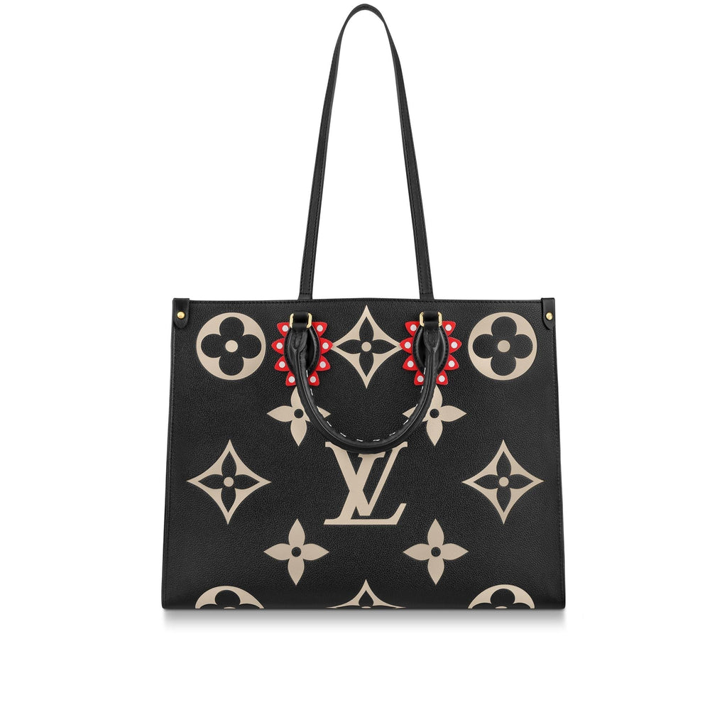 Louis Vuitton LV Crafty Onthego GM Monogram Giant Canvas M45373 Cream Red