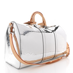Louis Vuitton Keepall Bandoulière 50 Monogram Mirror Canvas Travel Bag M45886