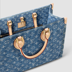 Louis Vuitton OnTheGo MM Monogram Denim Canvas Tote Bag M46871