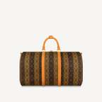Louis Vuitton Keepall Bandoulière 50 Monogram Stripes Canvas Travel Bag M45967