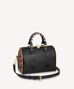 Louis Vuitton Wild At Heart Speedy Bandouliere 25 Black Empreinte Leather M58524