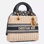 Dior Medium Lady Bag - Natural Rattan