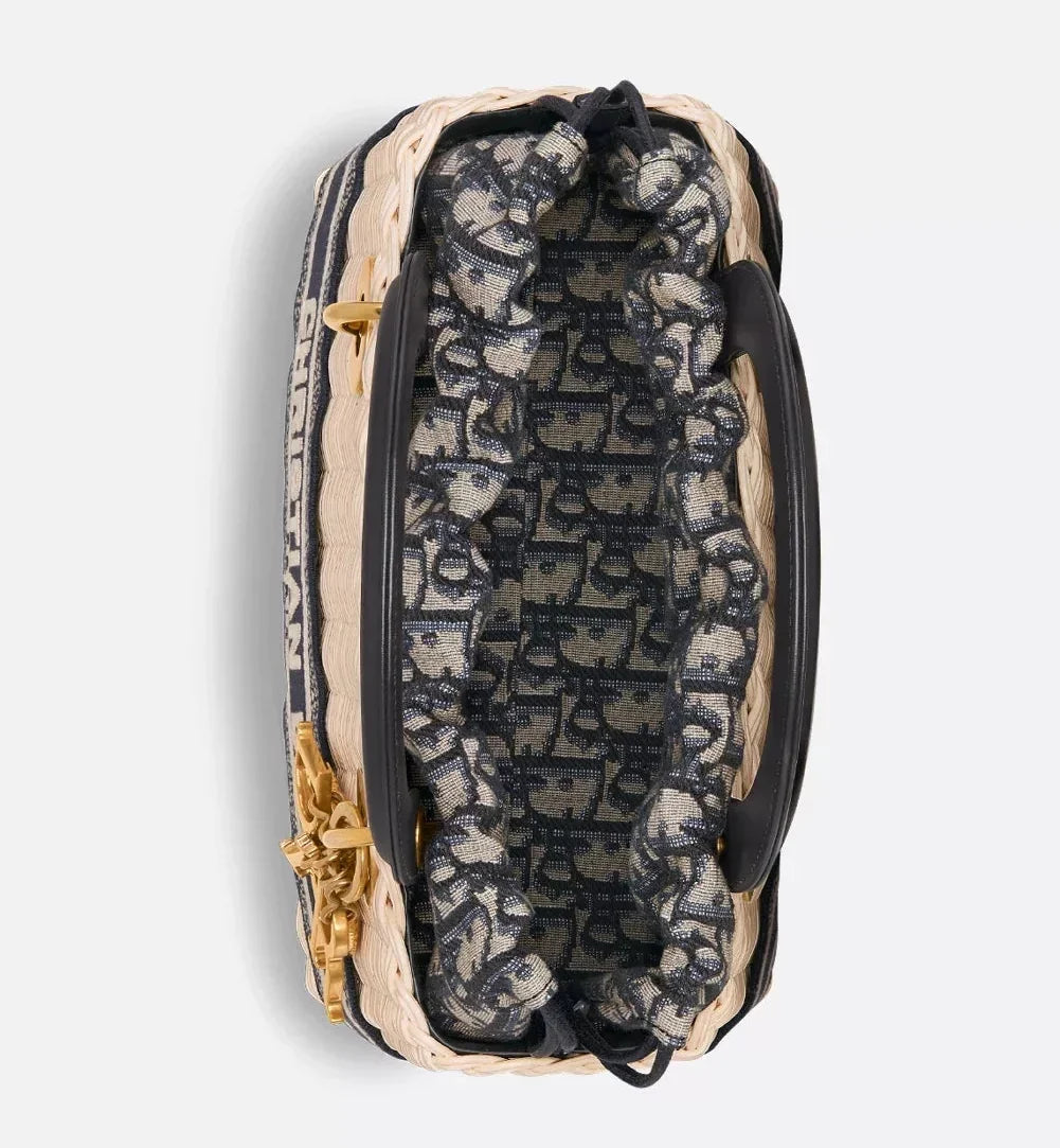 Dior Medium Lady Bag - Natural Rattan