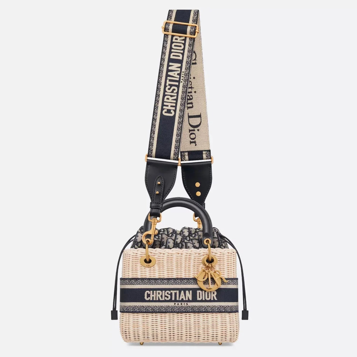 Dior Medium Lady Bag - Natural Rattan