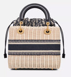 Dior Medium Lady Bag - Natural Rattan