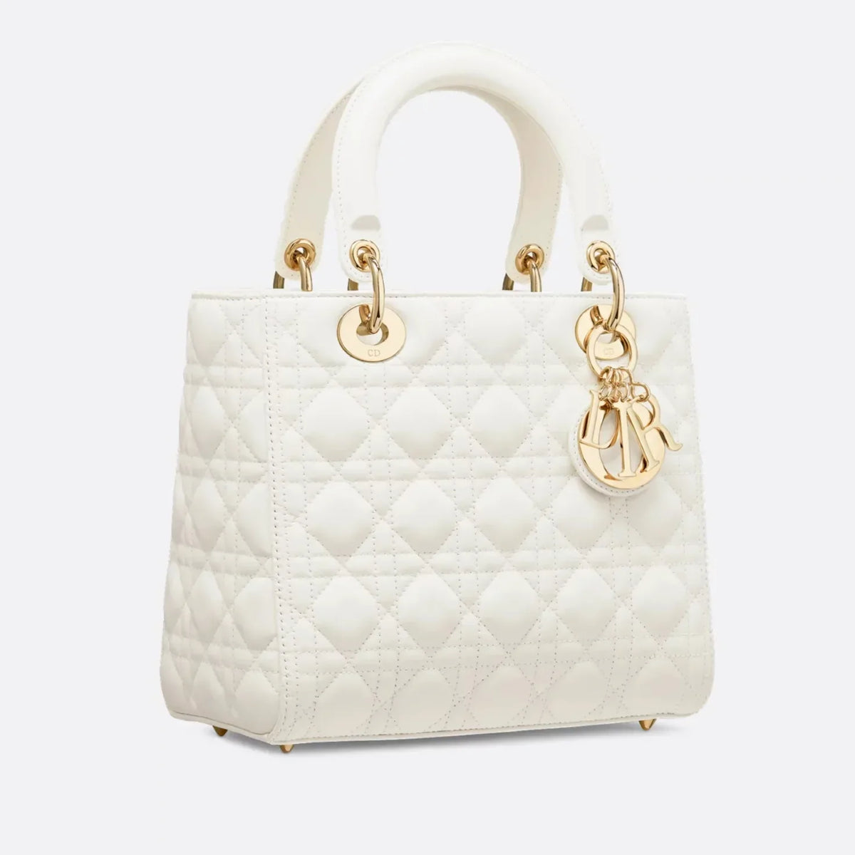 Dior Medium Lady Dior Bag - Latte Cannage Lambskin