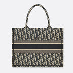 Dior Medium Dior Book Tote - Navy Blue