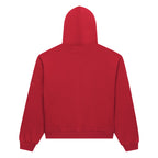 Sp5der Angel Number Zip Hoodie - Merlot