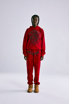 Sp5der Og Tree Camo Hoodie - Red