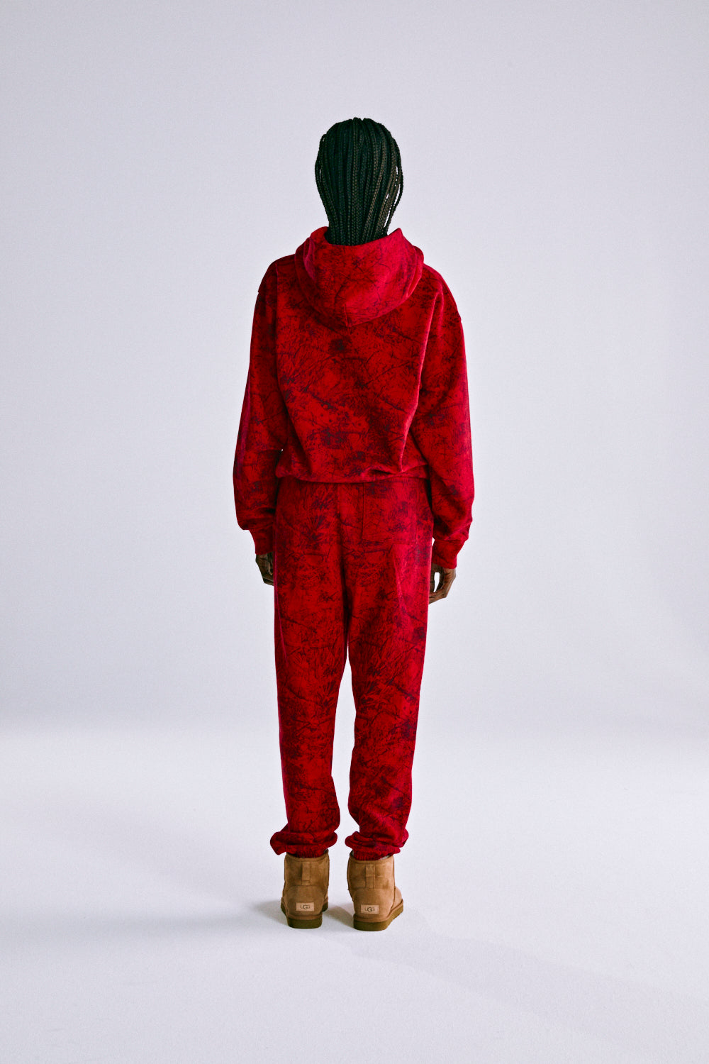 Sp5der Og Tree Camo Hoodie - Red