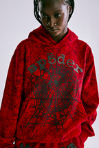 Sp5der Og Tree Camo Hoodie - Red