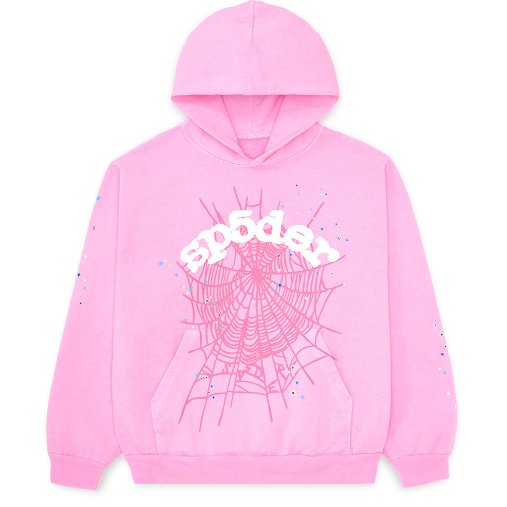 Sp5der Og Web Hoodie - Pink
