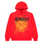 Sp5der Punk V2 Hoodie - Red