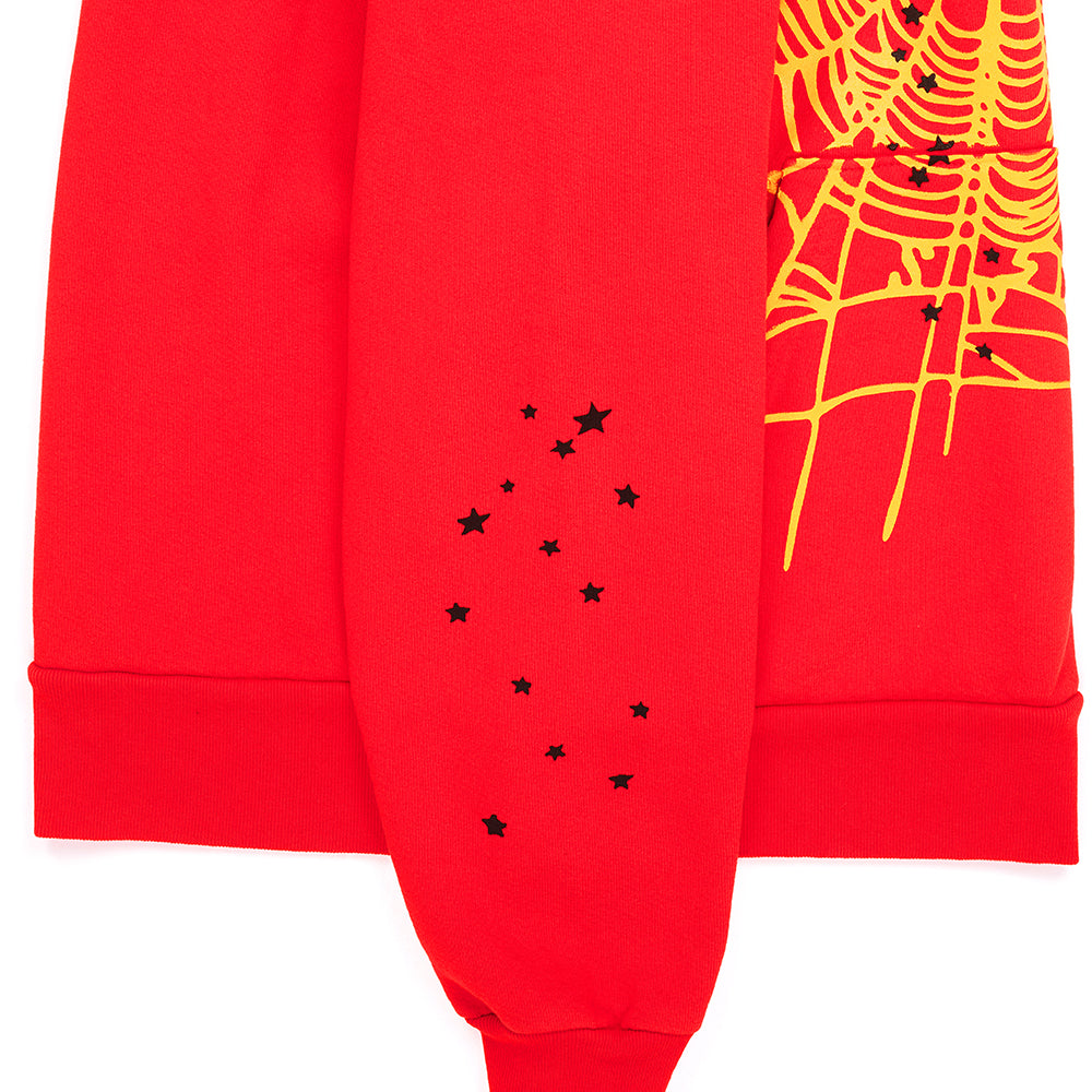 Sp5der Punk V2 Hoodie - Red