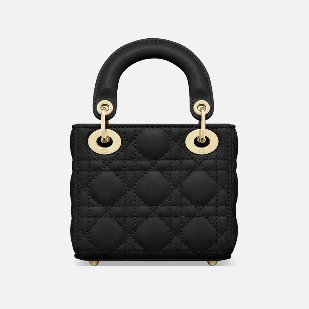 Dior Lady Dior Lambskin Micro Bag - Black Cannage